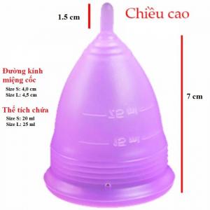 Kích thước cốc nguyệt san