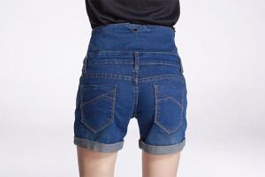 Quần jean short nữ lưng thun