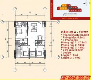 Tôi cán bộ về hưu- cần bán căn hộ 60 Hoàng Quốc Việt- DT 117m2