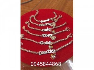 Trang sức bạc cao cấp vong lắc tay khắc