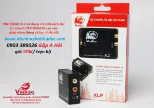Bộ chuyển đổi âm thanh digital ra Audio Vinagear XL2 chính hãng Việt nam sản xuất