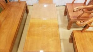Bộ bàn ghế móc thúng mặt nguyên tấm
