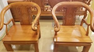 Bộ bàn ghế móc thúng mặt nguyên tấm