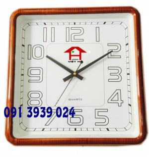 Đồng hồ treo tường hình tròn 30 cm, đồng hồ in logo theo yêu cầu