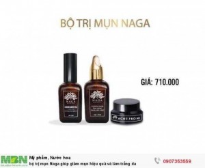 Bộ trị mụn Naga giúp giảm mụn hiệu quả và làm trắng da