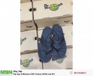 Dép kẹp Dr.Martens 2A92 Packers (ĐEN) sale 50%