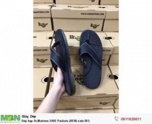 Dép kẹp Dr.Martens 2A92 Packers (ĐEN) sale 50%