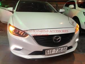 Độ đèn pha cho Mazda 6 2015 mẫu Mustang cho tết đẹp thêm vui
