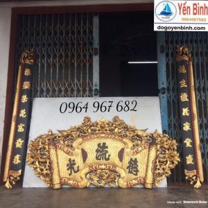 Cuốn thư câu đối sơn thiếp