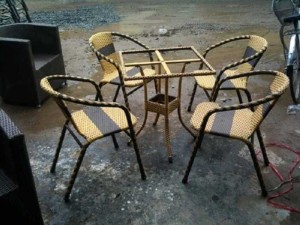 Bàn ghế may cà phê