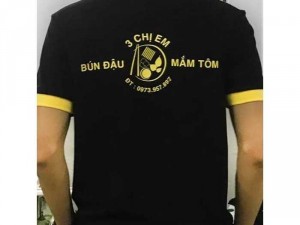 xưởng may áo thun quán bún đậu