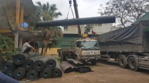 Màng chống thấm HDPE Việt Nam, Thái lan, Malaysia, Đài Loan, thi công hàn màng