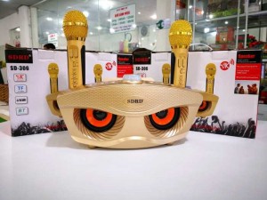Loa bluetooth karaoke SD-306 khi được tích hợp 2 loa bass và 2 loa bass cộng hưởng giúp âm thanh được đánh khá mạnh mẽ mặc dù kích thước khá nhỏ