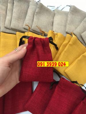 May túi dây rút đựng nữ trang, túi dây rút kích thước nhỏ đựng quà
