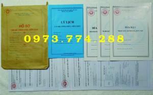 Bìa kẹp nhận xét, đánh giá, đơn thư, có dấu tròn của Bộ nội vụ