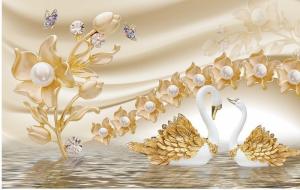 Tranh gạch 3d bóng kính