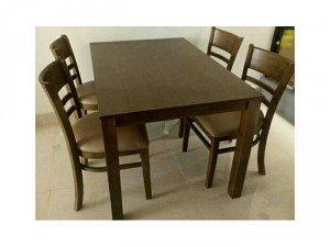 Bàn ghế gỗ cabin hàng xưởng giá bao tốt