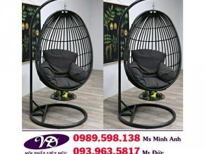Xích đu giả mây đẹp độc sang chảnh