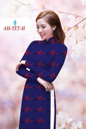 Vải áo dài đẹp in 3D AH TET