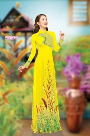Vải áo dài đẹp in 3D AH LUA