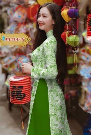 Vải áo dài đẹp in 3D AH LA