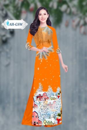 Vải áo dài đẹp in 3D AH GIANG SINH