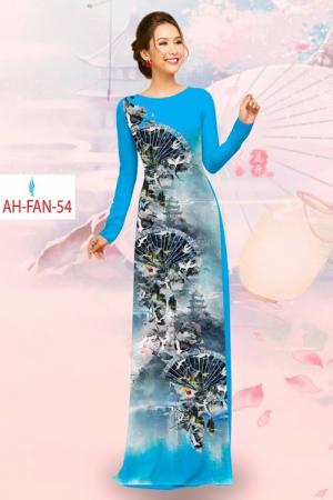 Vải áo dài đẹp in 3D AH FAN