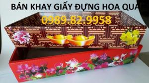 Bán Giỏ Đựng Hoa Quả, Khay Giấy Đựng Hoa Quả,Đựng Quà Tết