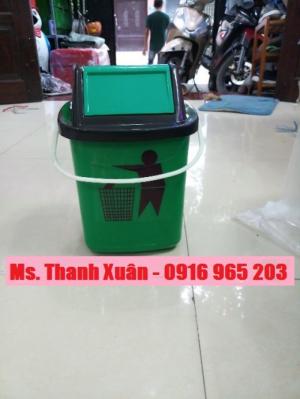 thùng rác thải sinh hoạt 5 lít xe tiêm