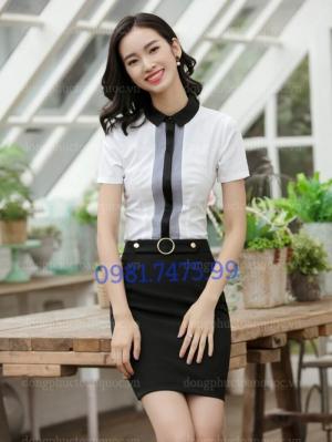 May đồng phục sơ mi nữ theo size phù hợp với chiều cao cân nặng, chính xác 100%
