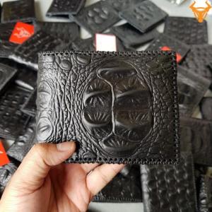 Bóp Da Bò Dập Vân Cá Sấu