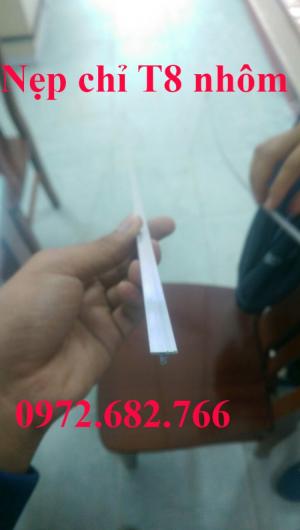 Nẹp chỉ T8 màu nhôm