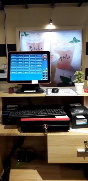 Nhận lắp đặt máy tính tiền cảm ứng cho Quán Trà Sữa tại Quận 3