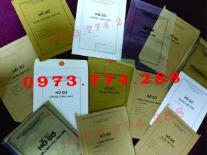Vỏ, túi, bìa, bì đựng bộ hồ sơ cán bộ công chức, viên chức các loại.......