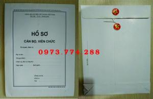 Bán vỏ hồ sơ cán bộ viên chức