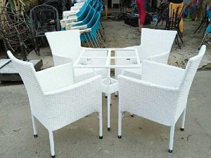 Bàn ghế cafe giả mây giá rẻ