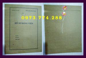 Bán túi, vỏ, bì, bìa dùng để đựng hồ sơ đảng viên