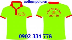May áo thun đồng phục quán cơm gà xối mỡ - xưởng may áo thun