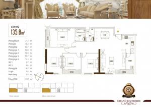 Sang nhượng CH 4PN, 2WC, view sông Grand Riverside, Q.4