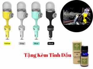Máy Phun Sương Ô Tô Nanum Car III 2 USB Mới 2018 + Tặng Tinh Dầu