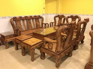 Bộ bàn ghế cột 12, 10 món