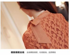 Áo nữ tay dài phối nơ cổ