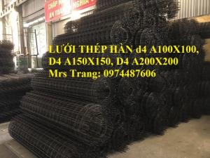 Lưới thép hàn D4 a200x200, lưới thép hàn cuộn