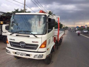 Bán gấp xe hino 6 tấn gắn xẩu 3 tấn 4 khúc đời 2014