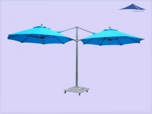 Dù lệch tâm tròn màu xanh dương,giao hàng toàn quốc