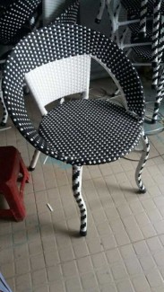 Ghế nhựa giả mây cho kinh doanh cafe