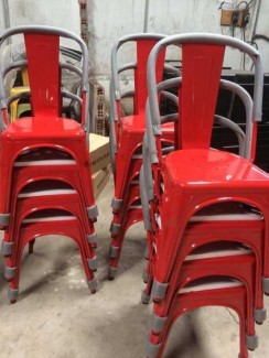 Lô ghế tolix lưng tựa, sắt cứng cáp giá rẻ