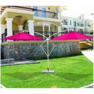 Cần bán bộ đôi dù lệch tâm màu hồng
