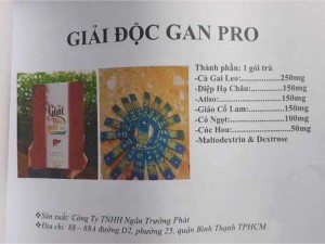 Giải độc Gan 100% thiên nhiên