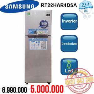 Tủ lạnh Samsung Inverter RT22HAR4DSA 243 lít